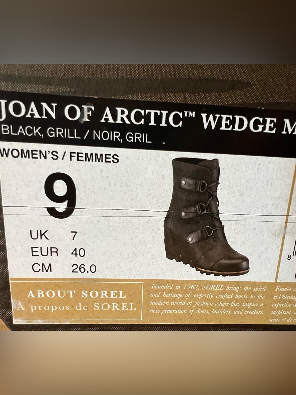 Sorel Joan of Arctic Wedge Boot in Black